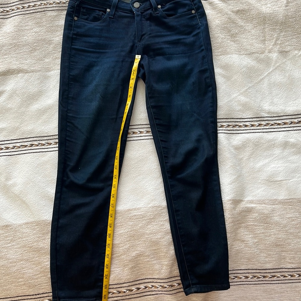 Paige jeans dark wash cropped